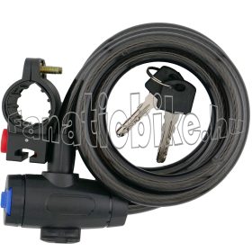 12x1500mm kulcsos zár tartóval fekete