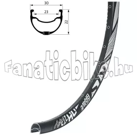   KLS BRAVE 27,5" 32ly szegecselt tárcsafékes felni fekete