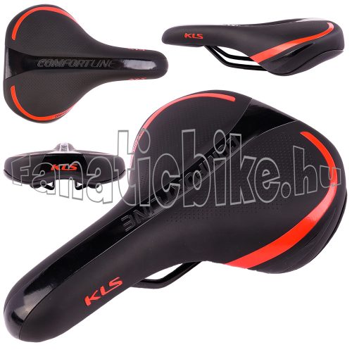 KLS Comfortline nyereg fekete-piros 