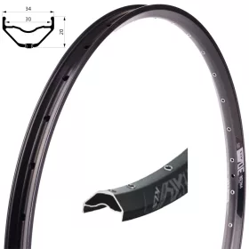   KLS Valor 3 27,5" 32LY tárcsafékes, szegecselt, felni fekete