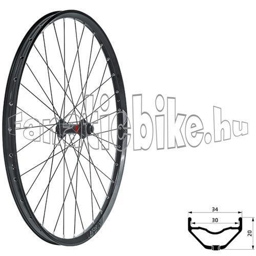 Fűzött első kerék KLS VALOR 3 DSC F, 28/29", black