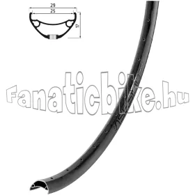 Abroncs KLS ASESINO 25 DSC, 32H, FV, 27,5" black