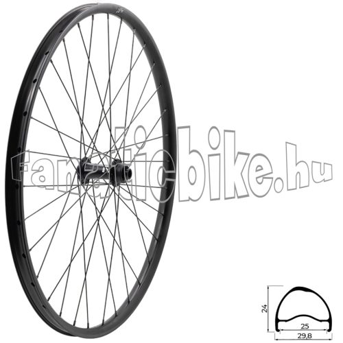 Fűzött első kerék KLS SEGADOR 25 SL DSC F, 28/29", black