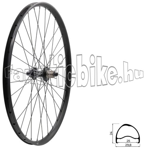 Fűzött hátsó kerék KLS SEGADOR 25 SL DSC R, 28/29", black