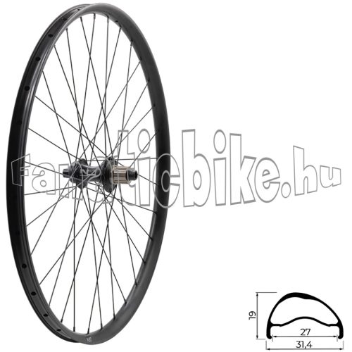 Fűzött hátsó kerék KLS SEGADOR 27 SL DSC R, 28/29", black