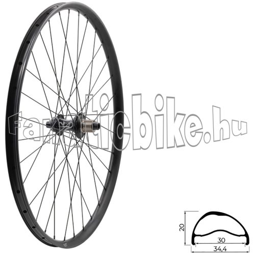 Fűzött hátsó kerék KLS SEGADOR 30 SL DSC R, 28/29", black