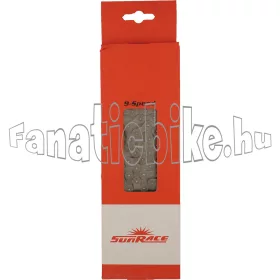   Sunrace CNM94 9 sebességes 116 szemes lánc szürke + patentszem
