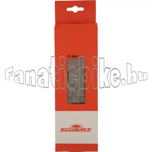 Sunrace CNM94 9 sebességes 116 szemes lánc szürke + patentszem