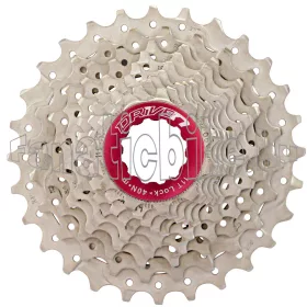   Sunrace CSRX0 10 sebességes (11-32) fogaskeréksor ezüst-piros