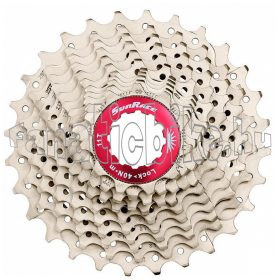 Sunrace CSRX1 11-es 11-25 fogaskoszorú ezüst-piros