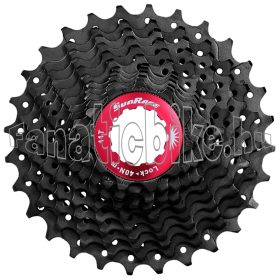   Sunrace CSRX1 11 sebességes (11-25) fogaskeréksor fekete-piros