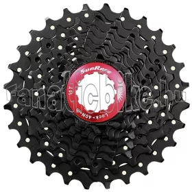   Sunrace CSRZ800 12 sebességes (11-30) fogaskeréksor fekete-piros