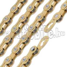 Connex 9SG 9 sebességes 114 szemes lánc + patentszem arany