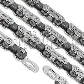   Connex 804 nikkelezett 8 sebességes 114 szemes lánc + patentszem