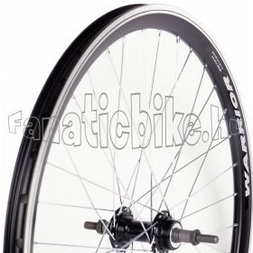   Hátsó kerék 24” (507mm) duplafalú fekete alu abroncs fekete alu agy