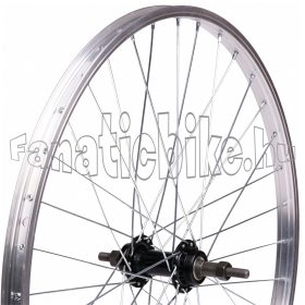   Hátsó kerék 24" (507mm) ezüst alu abroncs, fekete acél agy