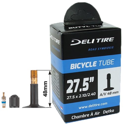 Deli 27,5X2,1-2,4 AV 48mm tömlő