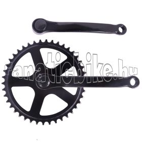 Acél szögletes hajtómű 170mm 42T 1/8" fekete