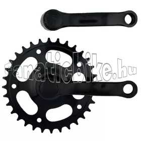 Gyerek hajtómű acél 32T  12-18 1/2x1/8 102mm fekete