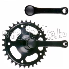 Gyerek hajtómű 32 fogú acél 1/2x3/32 102mm fekete
