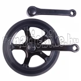 Gyerek hajtómű acél 3/32X40T 127mm láncvédős fekete
