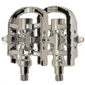   M-Wave 9/16 CR-MO tenely 2 funkciós SPD/NON-SLIP ALU pedál ezüst