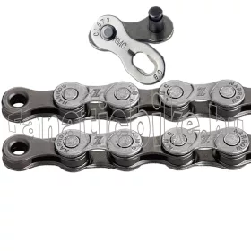   KMC Z8.3 (1/2x3/32 116) 8 sebességes 116 szemes lánc + patentszem ezüst-szürke