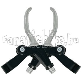 V-fékkar comfort alu 3-4 ujjas fekete-ezüst