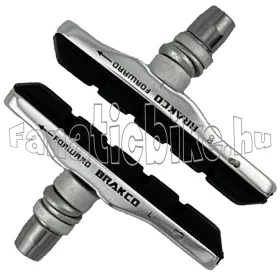 Brakco csavaros cserélhető MTB V-fékpofa 72mm