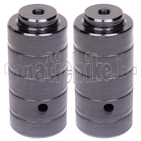 BMX kilépő acél 3/8-os tengelyhez 110X50,8mm fekete