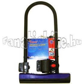 U zár + tartó 190x325mm fekete-kék