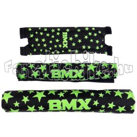    BMX szivacs garnitúra 20"-os kerékpárhoz fekete-zöld