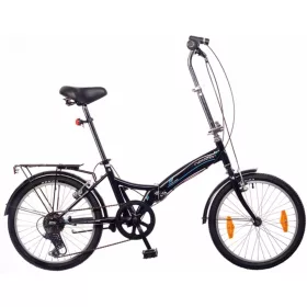 Neuzer Folding City 20" fekete/fehér-cián
