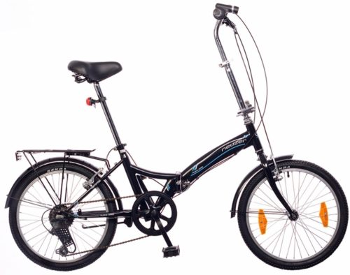 Neuzer Folding City 20" fekete/fehér-cián