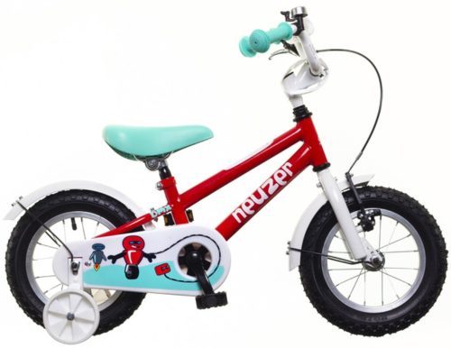 Neuzer BMX 12" kontrafékes piros/fehér-türkiz