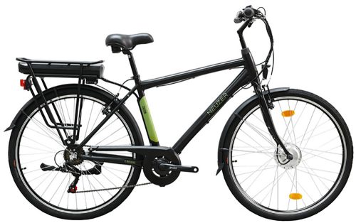 Neuzer Zagon MXUS 19" pedelec kerékpár matt fekete-zöld