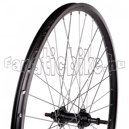 MTB fekete duplafalú abroncsos hátsó kerék (20-559mm)