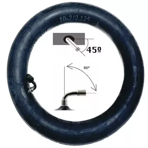 10x2.125 90x45 hajlított szelepes roller tömlő