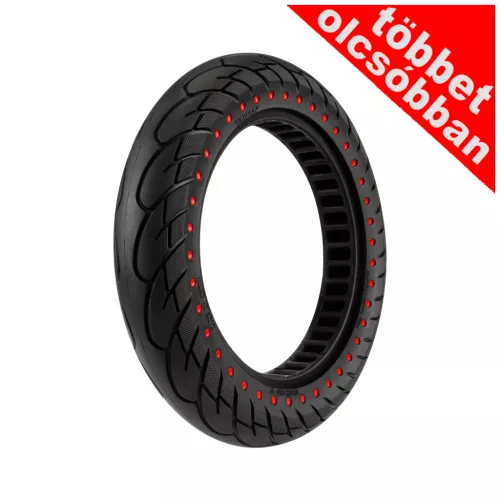 12x2,125 tömör gumi piros pöttyökkel (34mm slot)