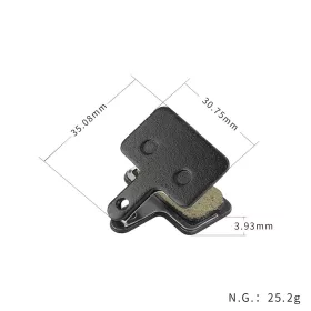   Fékbetét – ZOOM Hydraulic, fekete | Kukirin G2 / G2 Master / G3 Pro / G4 / G2 Ultra