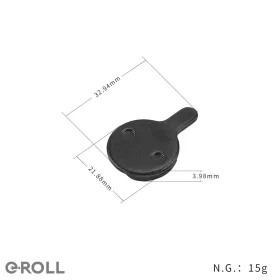 K1Round long-handled semi-metallic brake pads
