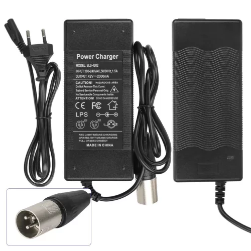 42V2A töltő 3 tűs XLR (EU Plug)