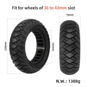 10x3/255x80(80/65-6) off-road tömör gumi 
