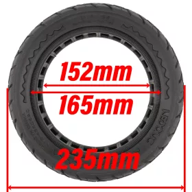   Nedong 10X2.125-6.5-B40 e-roller tömör gumi (Segway Ninebot F sorozathoz)