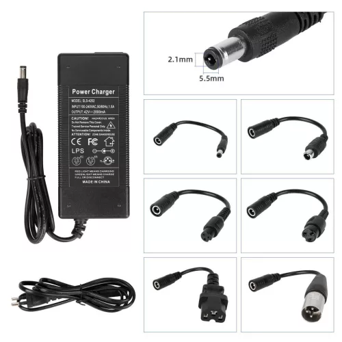 42V2A DC2.1 /töltő 6 adapter kábellel（EU plug）