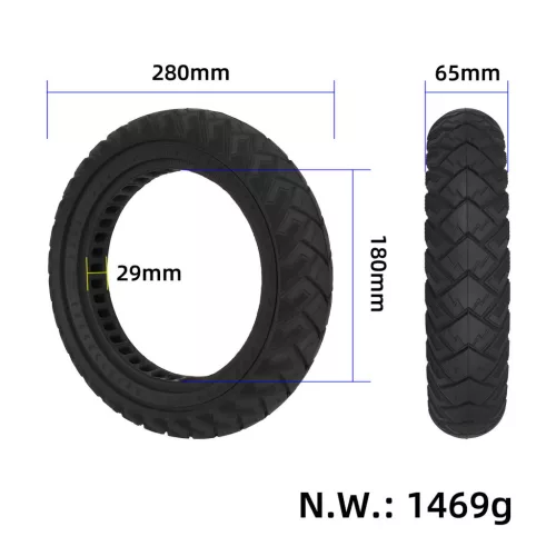 12x2,125/12x2,5/12 1/2x2 1/4  off-road tömör gumi (card slot 28MM)