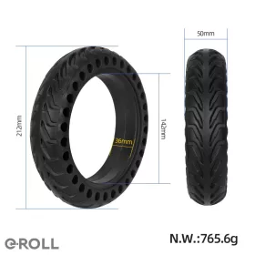 8 1/2x2 tömör gumi- fekete-8,5 Xiaomi M365