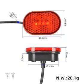 Xiaomi V2 hátsó lámpa Xiaomi M365 ( nagyobb ) ( Pro2 )