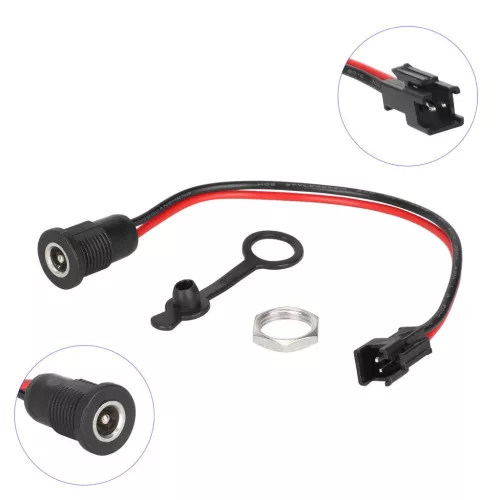 DC 2,1 mm töltőcsatlakozó – E-roller