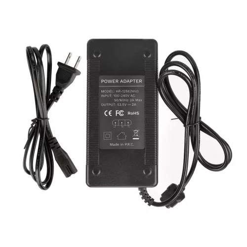 53.5V2A charger with US plug and fan for NIU electric scooter